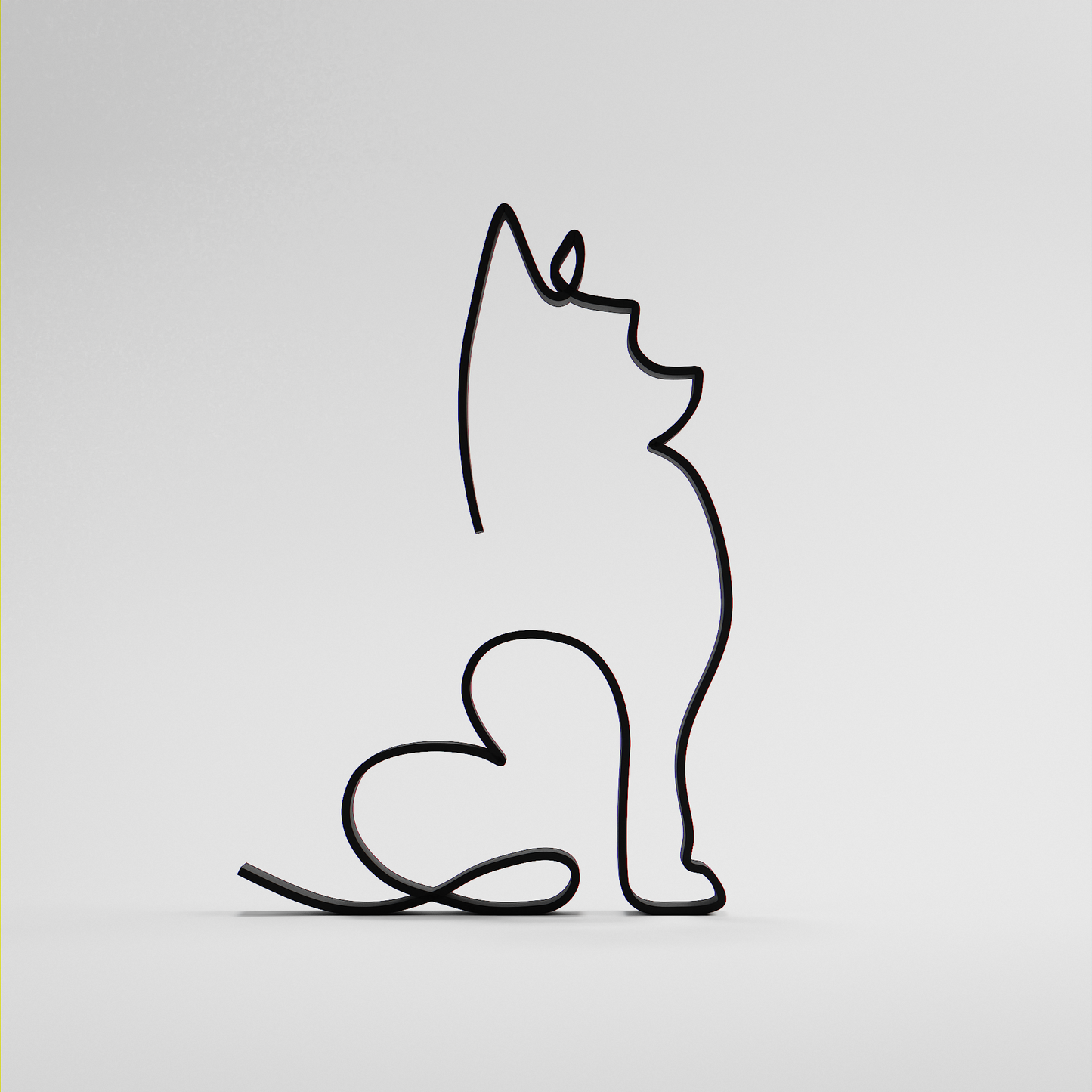 Yorkshire Terrier Dog 09 - Line Art Figure
