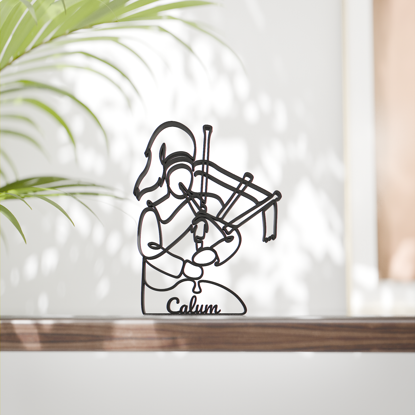 Bagpipe Player - Customized Line Art Figure