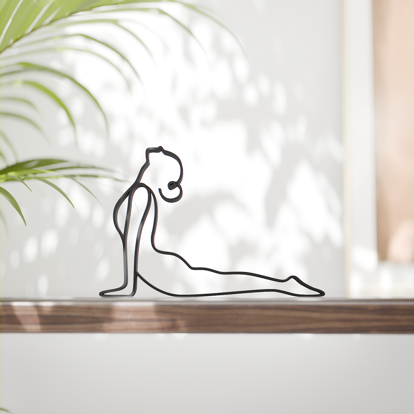 Yoga Upward Facing Dog Pose - Customized Line Art Figure