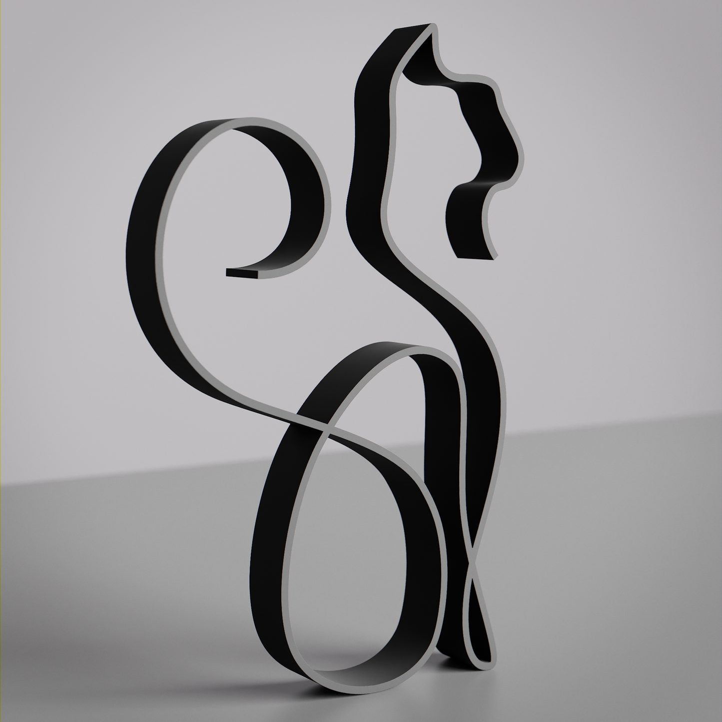 Cat 14 - Line Art Figure