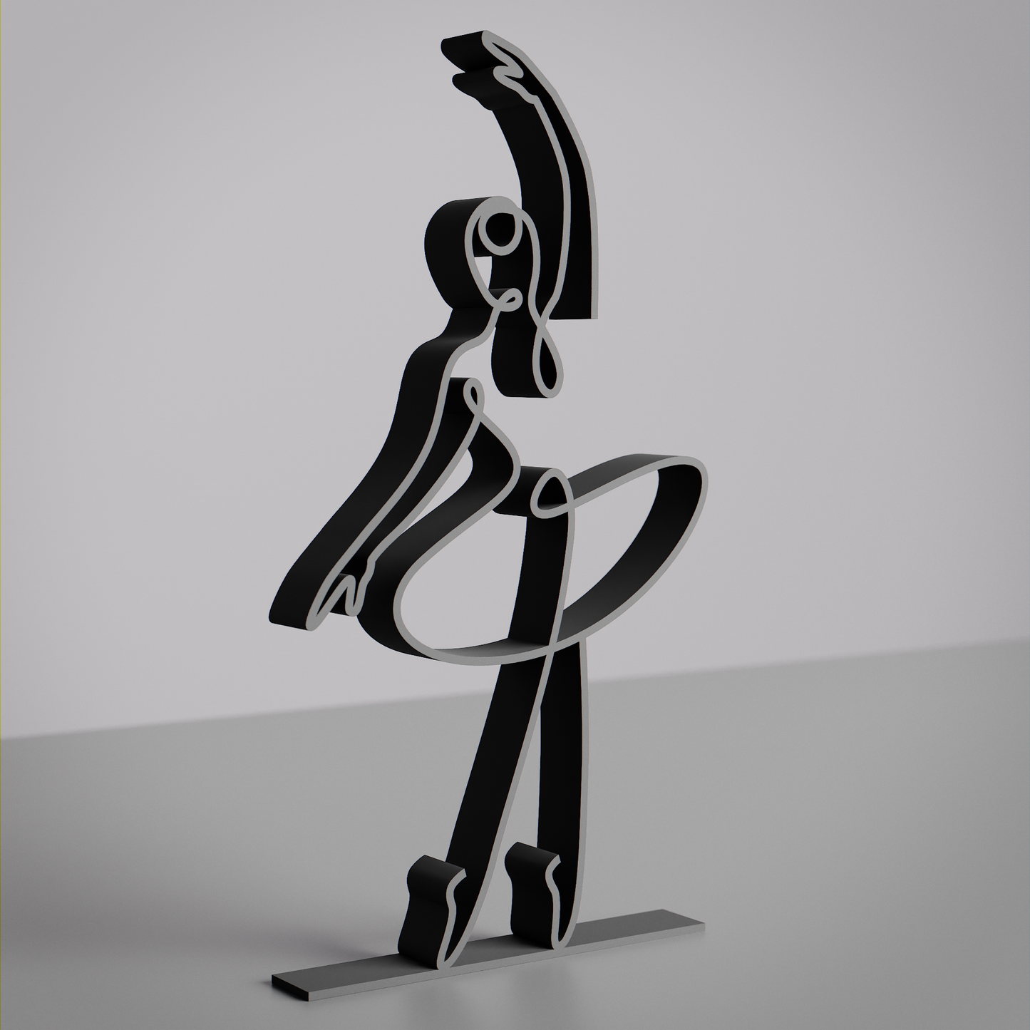 Ballerina 03 - Customized Line Art Figure
