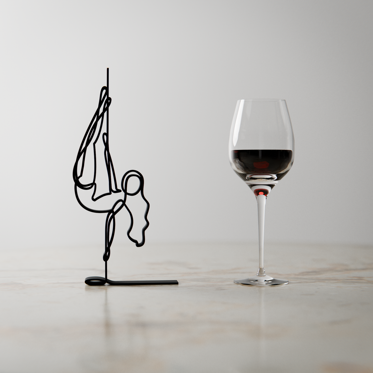 Pole Dancer - Customized Line Art Figure