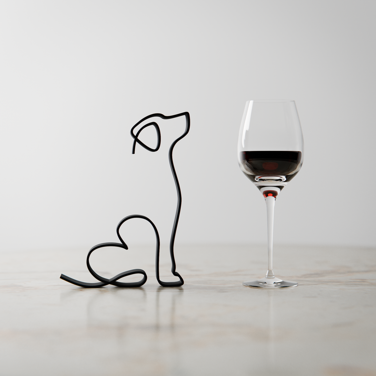German Shorthaired Pointer Dog 22 - Line Art Figure