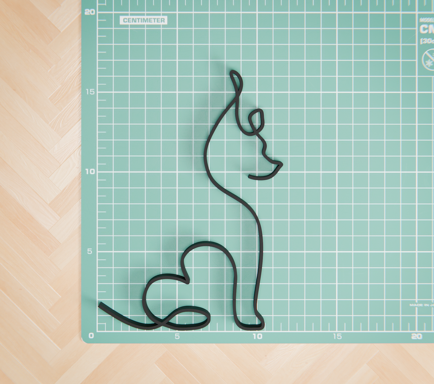 Chinese Crested Dog 07 - Line Art Figure