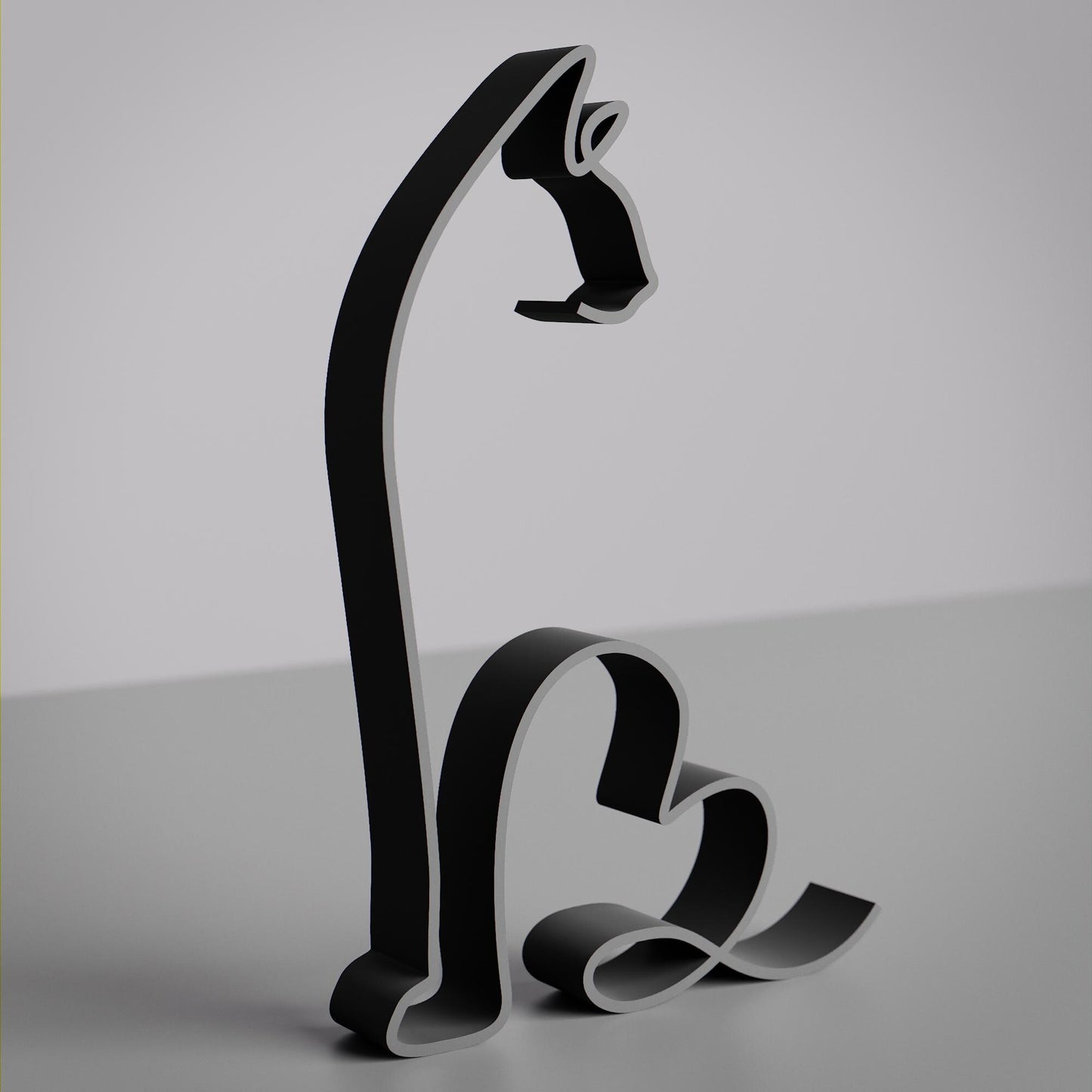 Siamese Cat 04 - Line Art Figure