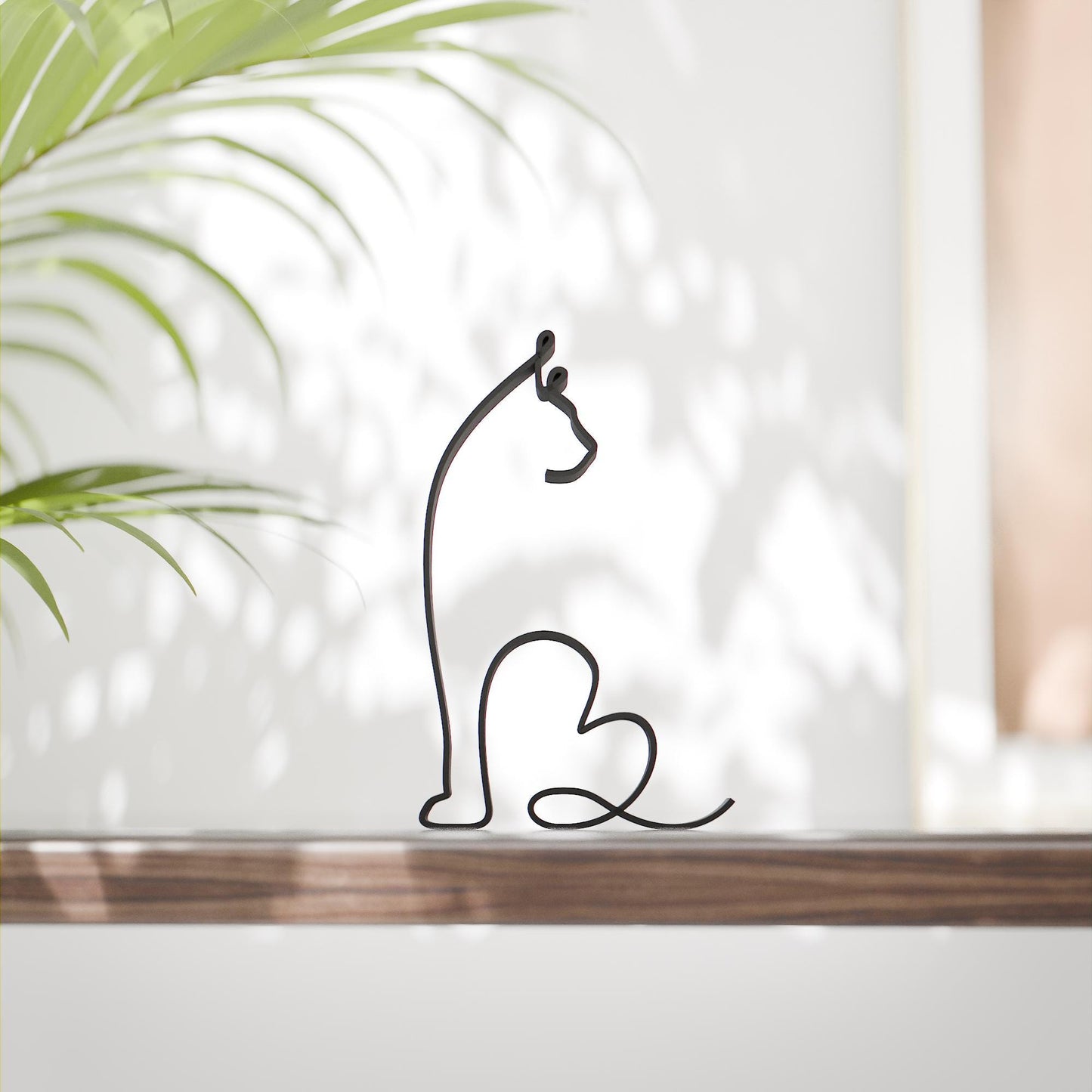 Maine Coon Cat 03 - Line Art Figure