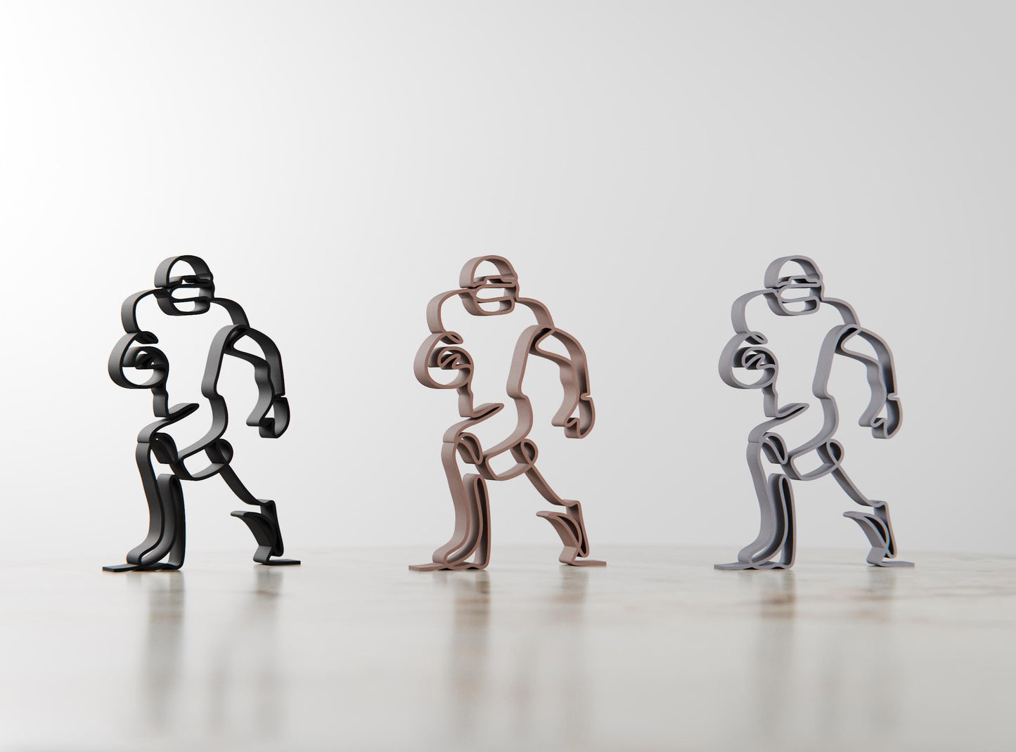 NFL Player - Customized Line Art Figure
