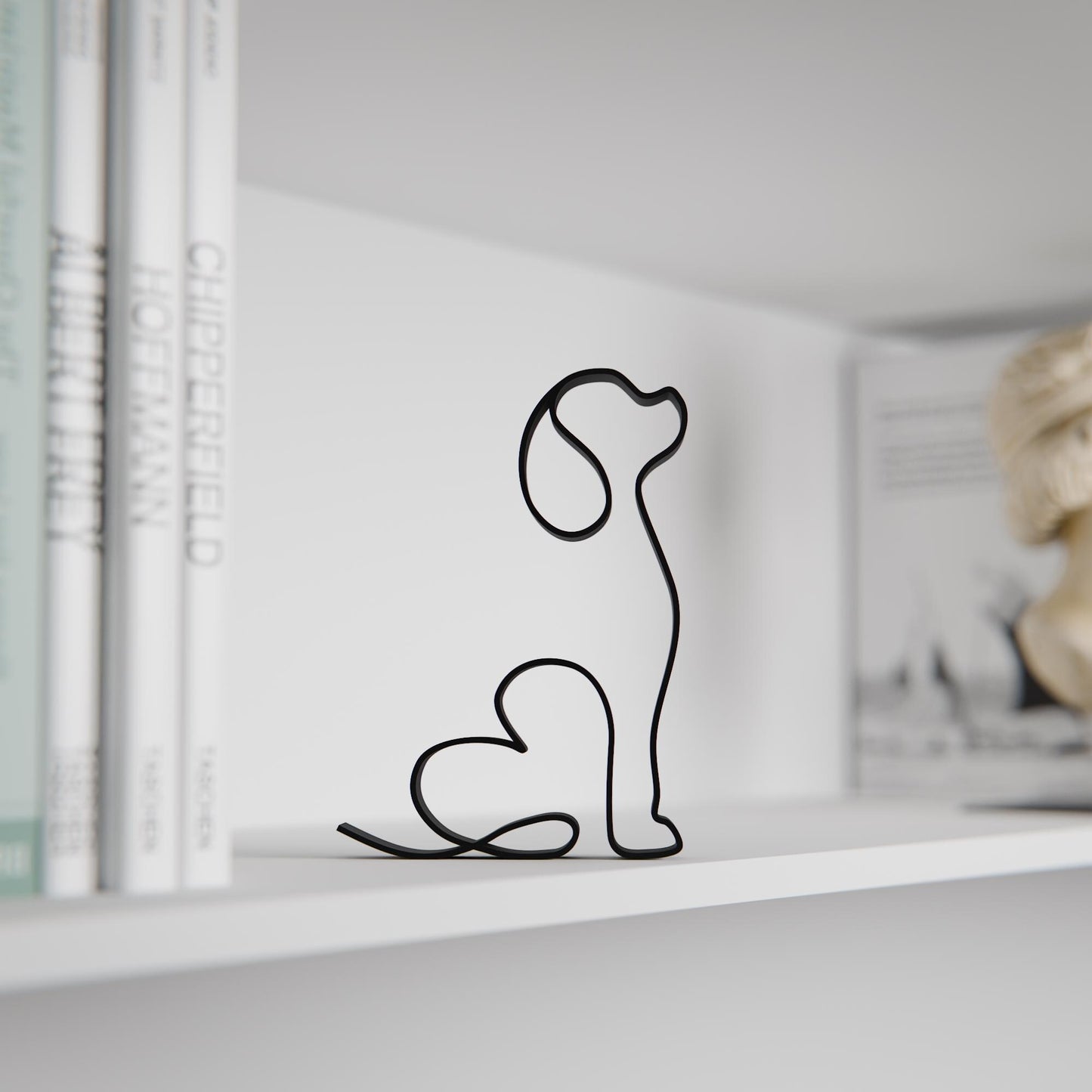 King Charles Spaniel Dog 34 - Line Art Figure