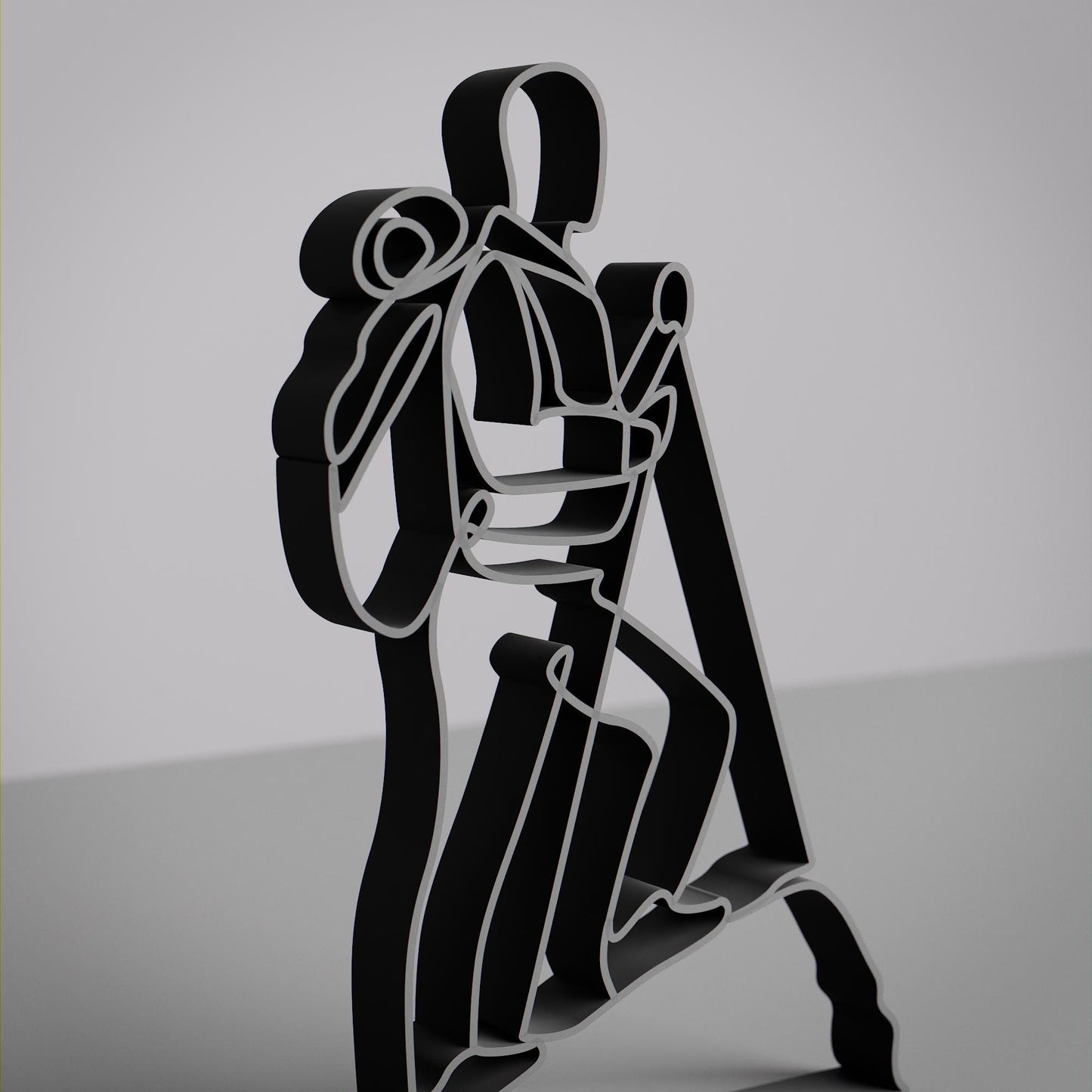 Mountaineer - Customized Line Art Figure