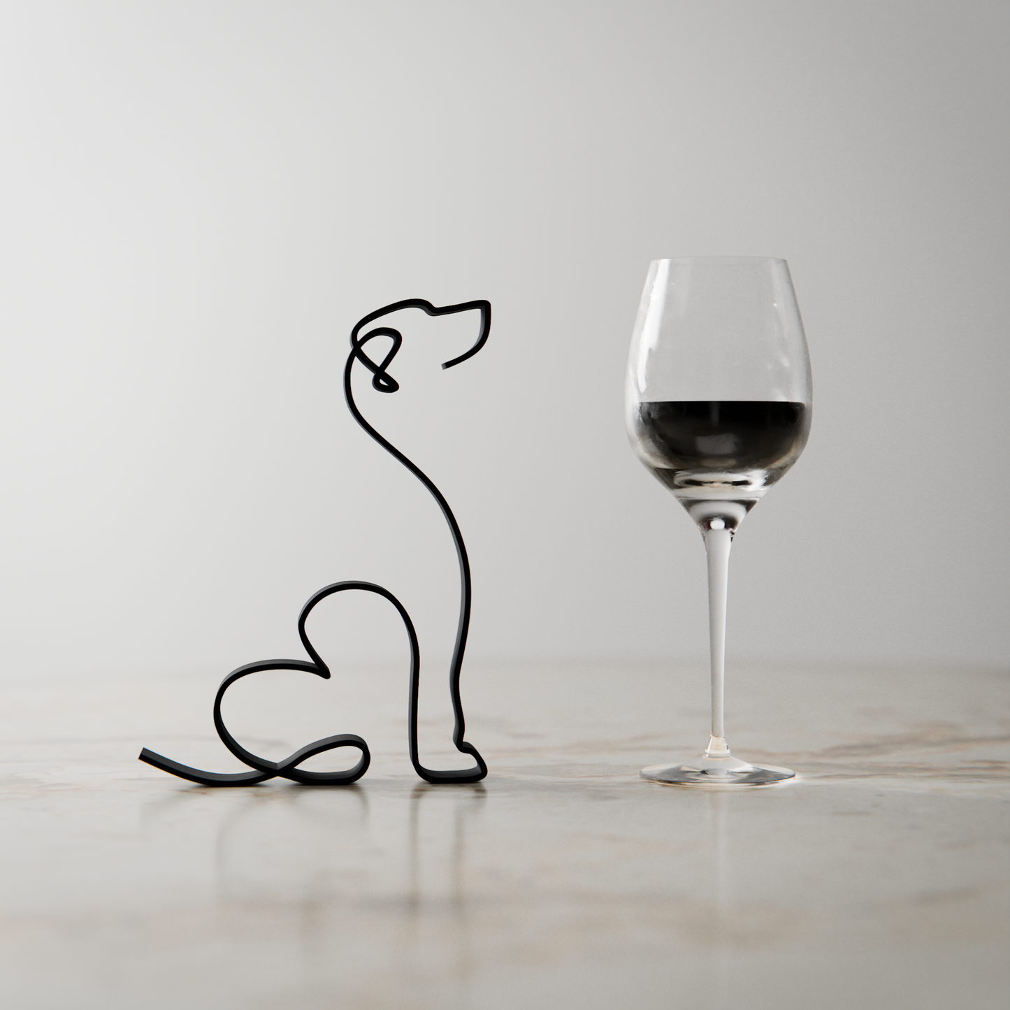 Rhodesian Ridgeback Dog 19 - Line Art Figure
