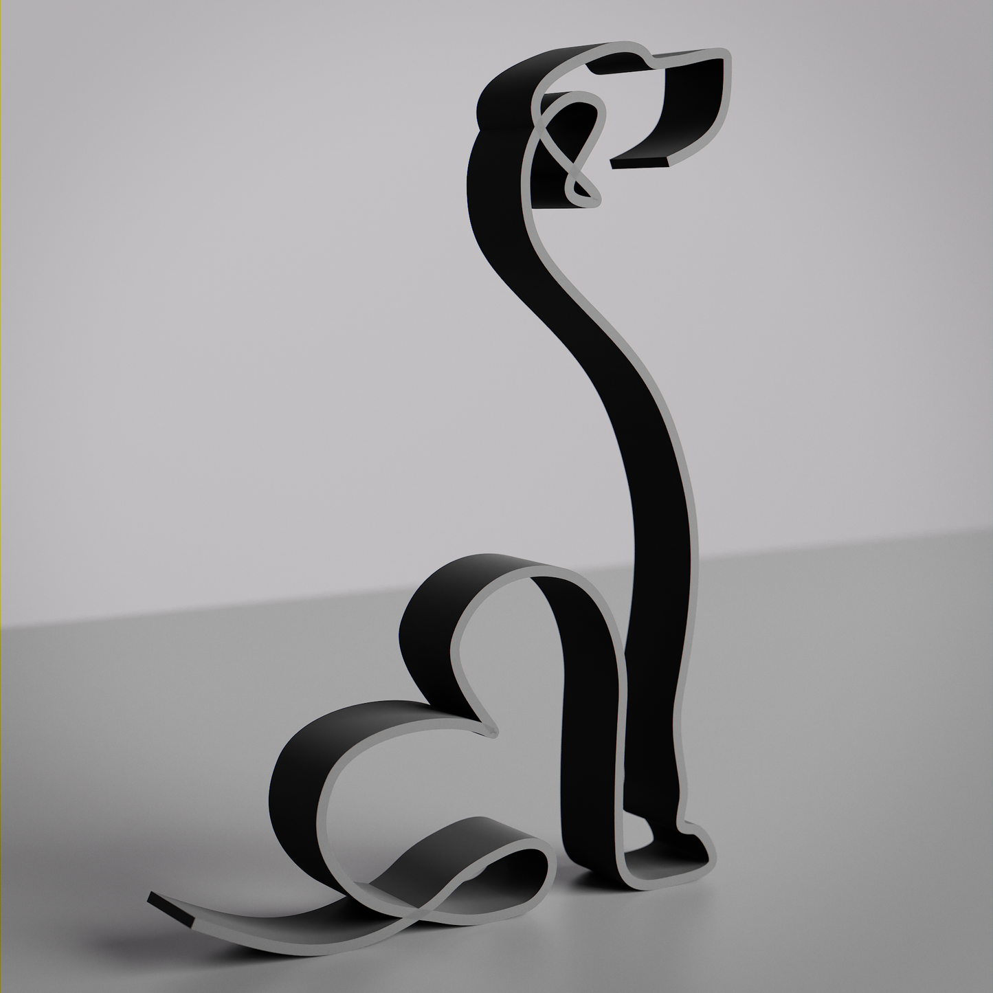Rhodesian Ridgeback Dog 19 - Line Art Figure