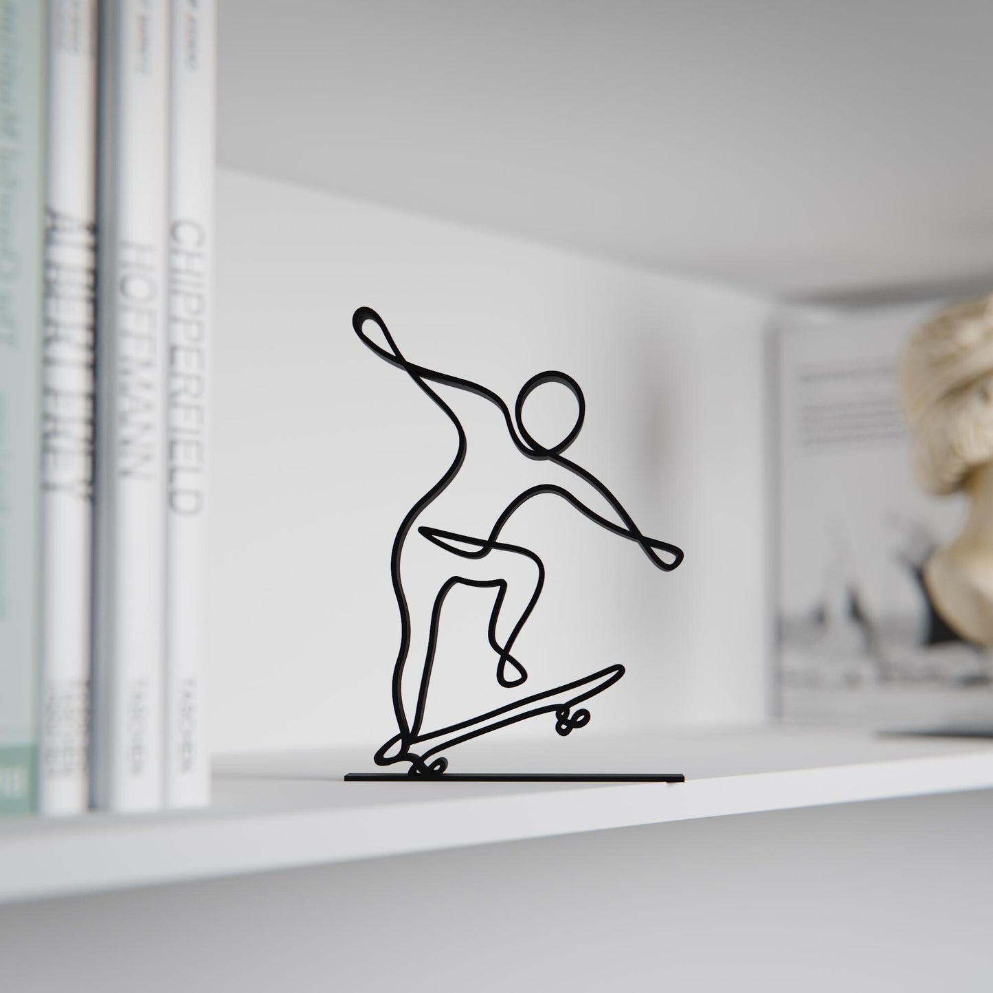 Skater - Customized Line Art Figure