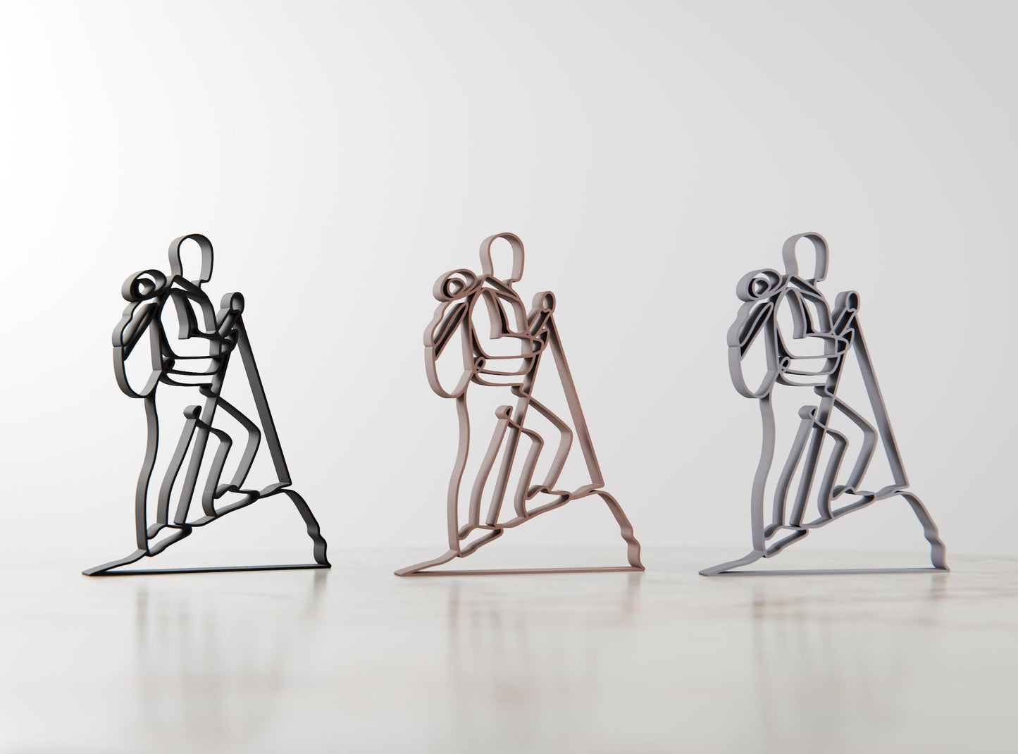 Mountaineer - Customized Line Art Figure