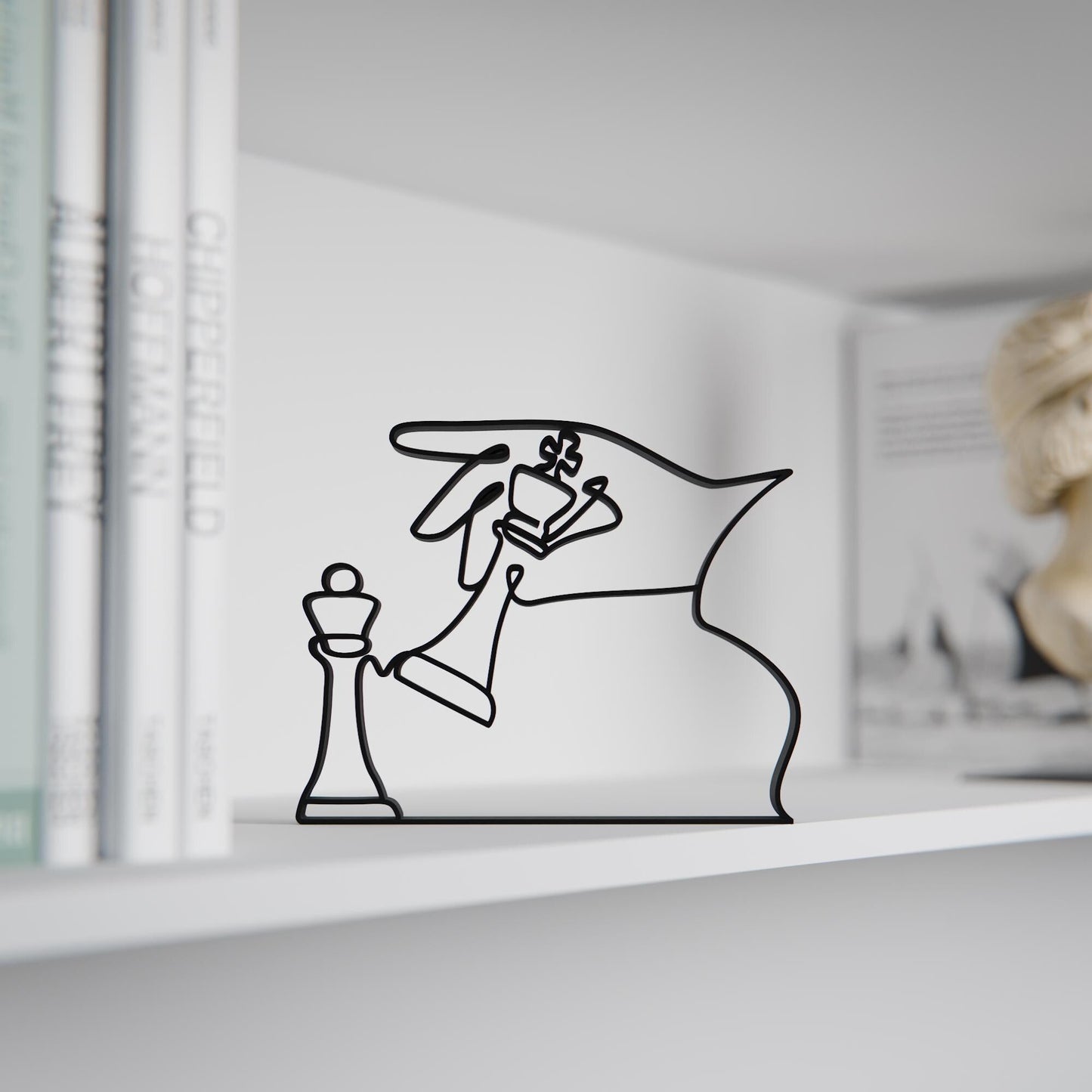 Anatolian Gift BoxChess Player - Customized Line Art Figure