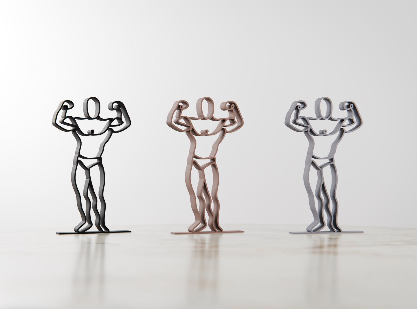 Body Builder - Customized Line Art Figure