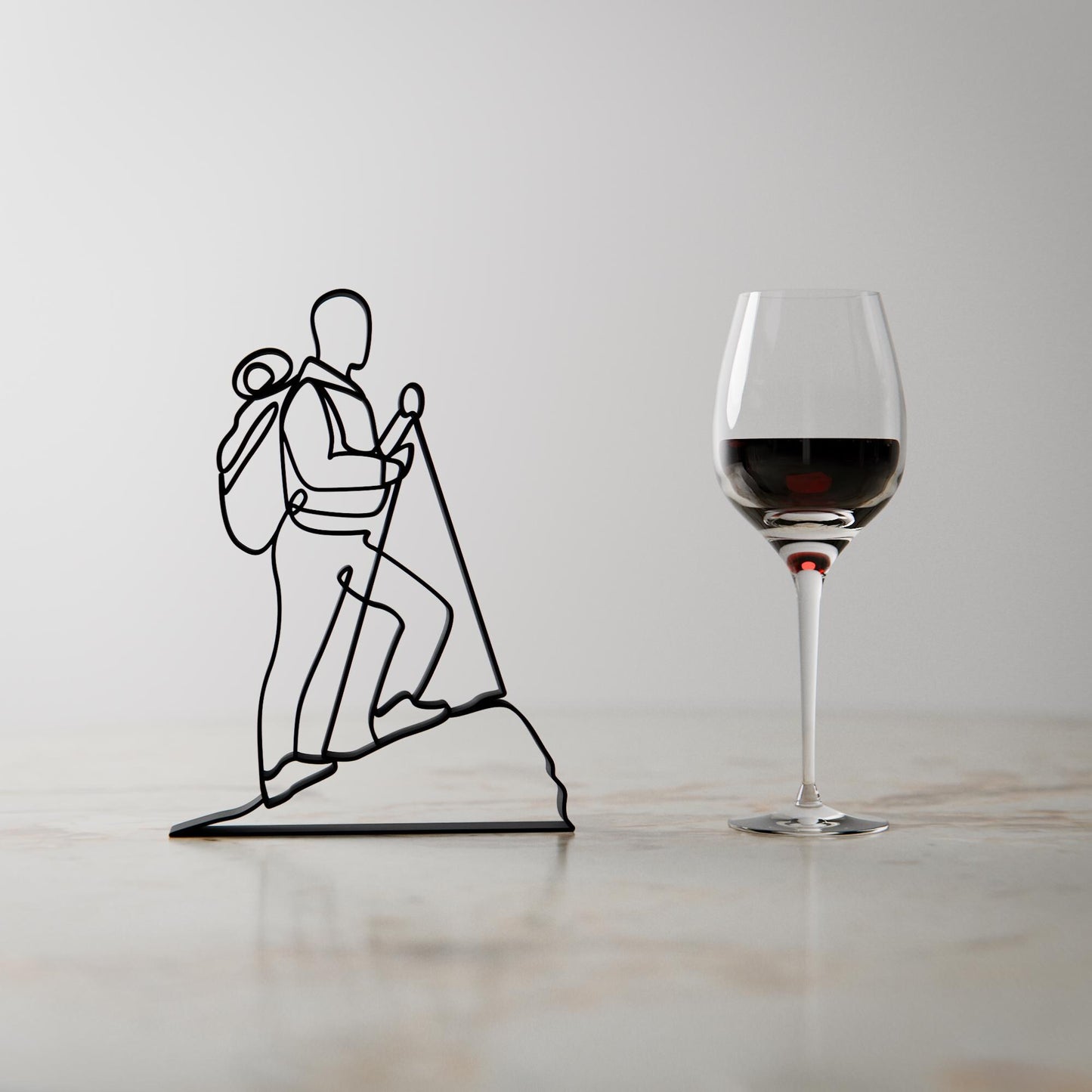 Mountaineer - Customized Line Art Figure