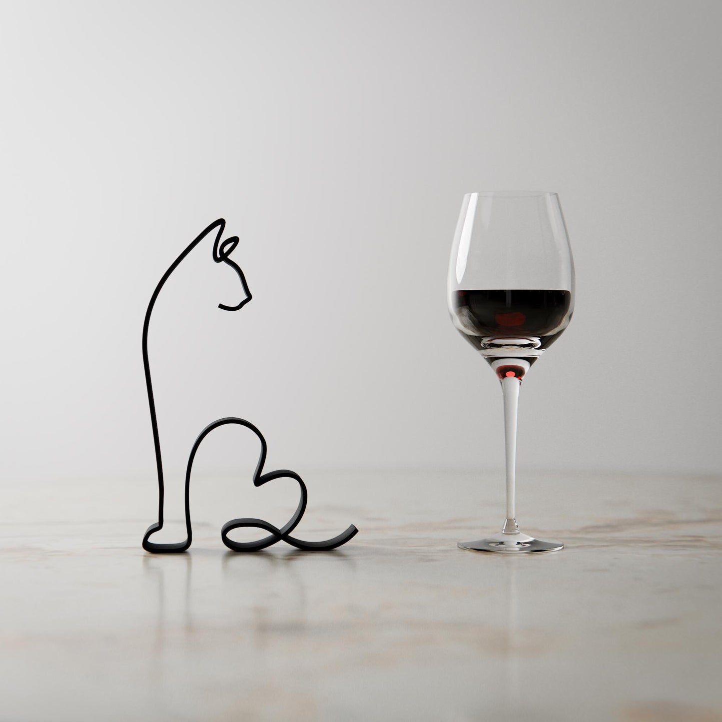 Siamese Cat 04 - Line Art Figure