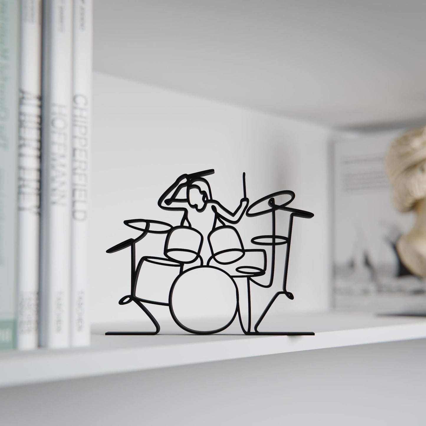 Anatolian Gift BoxFemale Drummer - Customized Line Art Figure