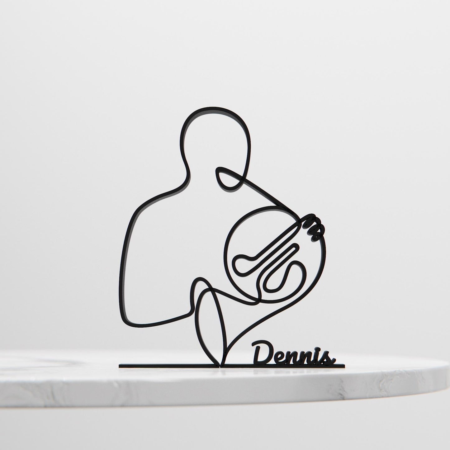 Anatolian Gift BoxFrench Horn Player - Customized Line Art Figure
