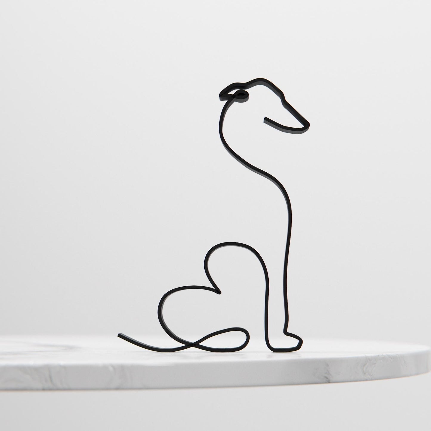 Anatolian Gift BoxGreyhound Dog 10 - Line Art Figure