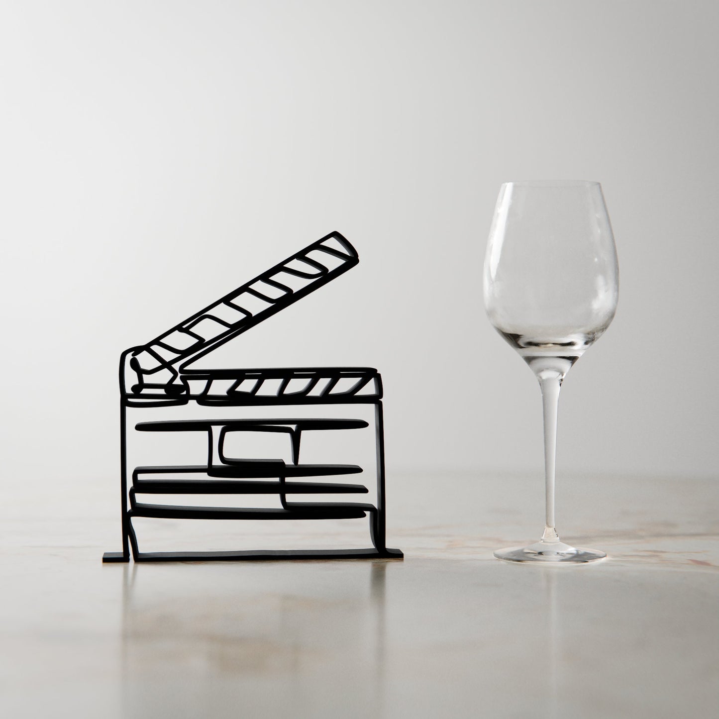 Movie Clapboard - Customized Line Art Figure