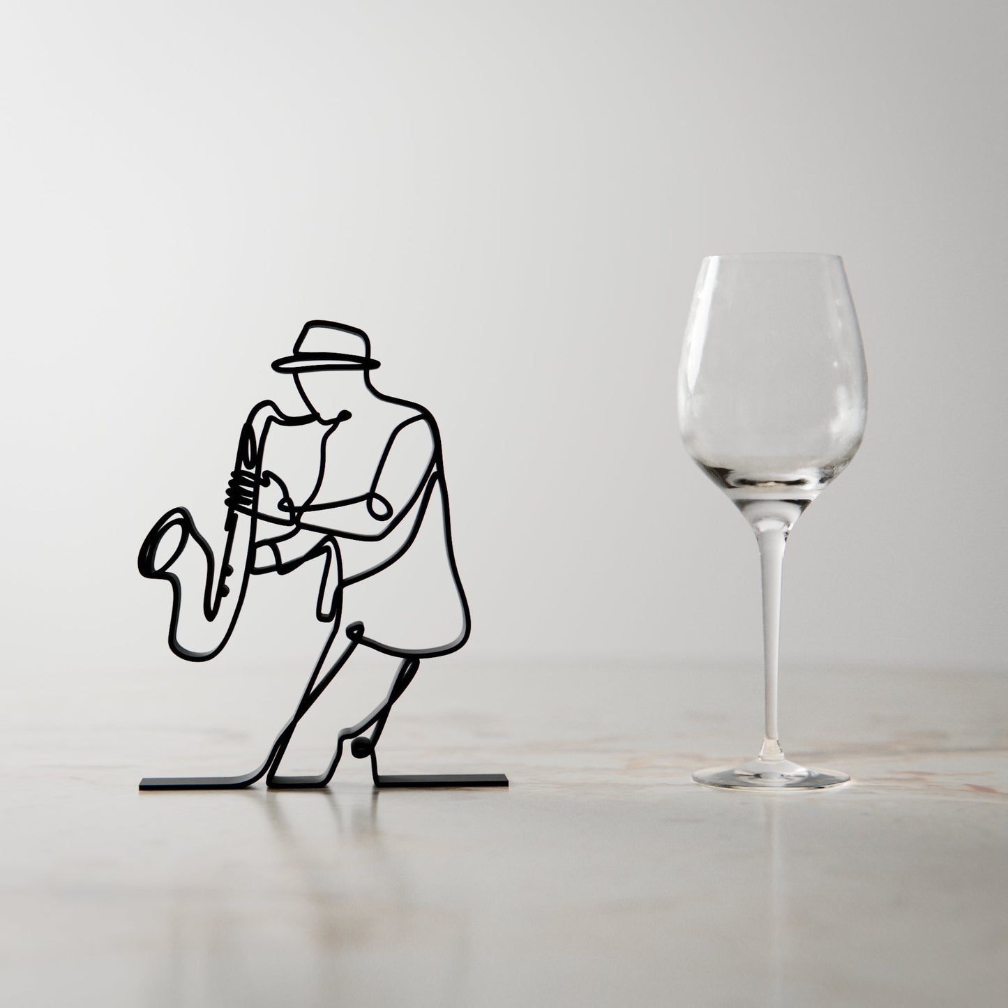 Saxophonist - Customized Line Art Figure