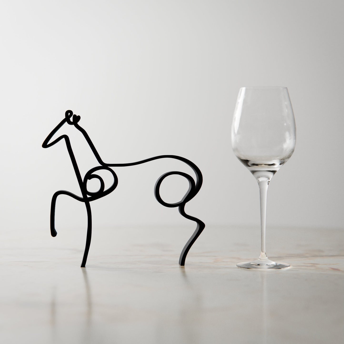 Picasso's Horse - Line Art Figure