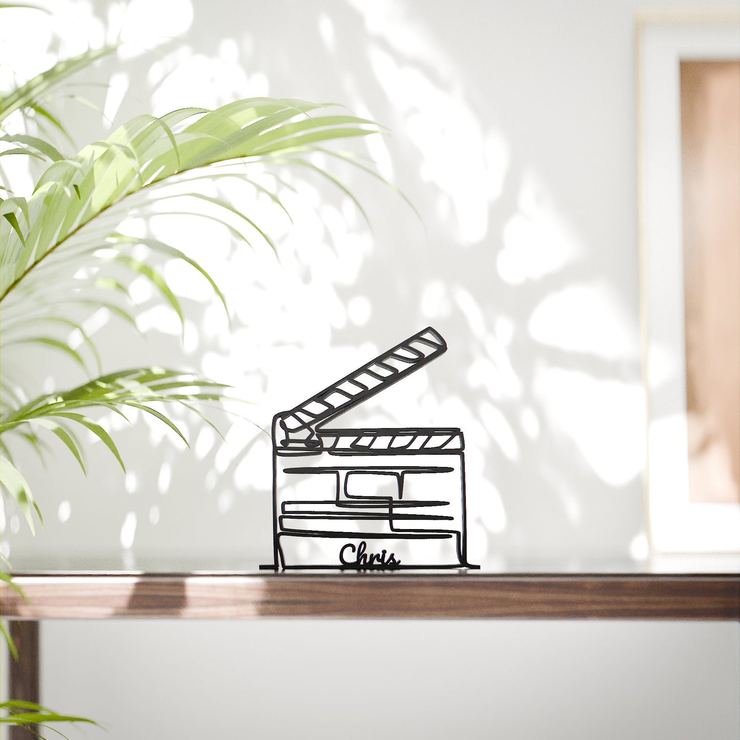 Movie Clapboard - Customized Line Art Figure