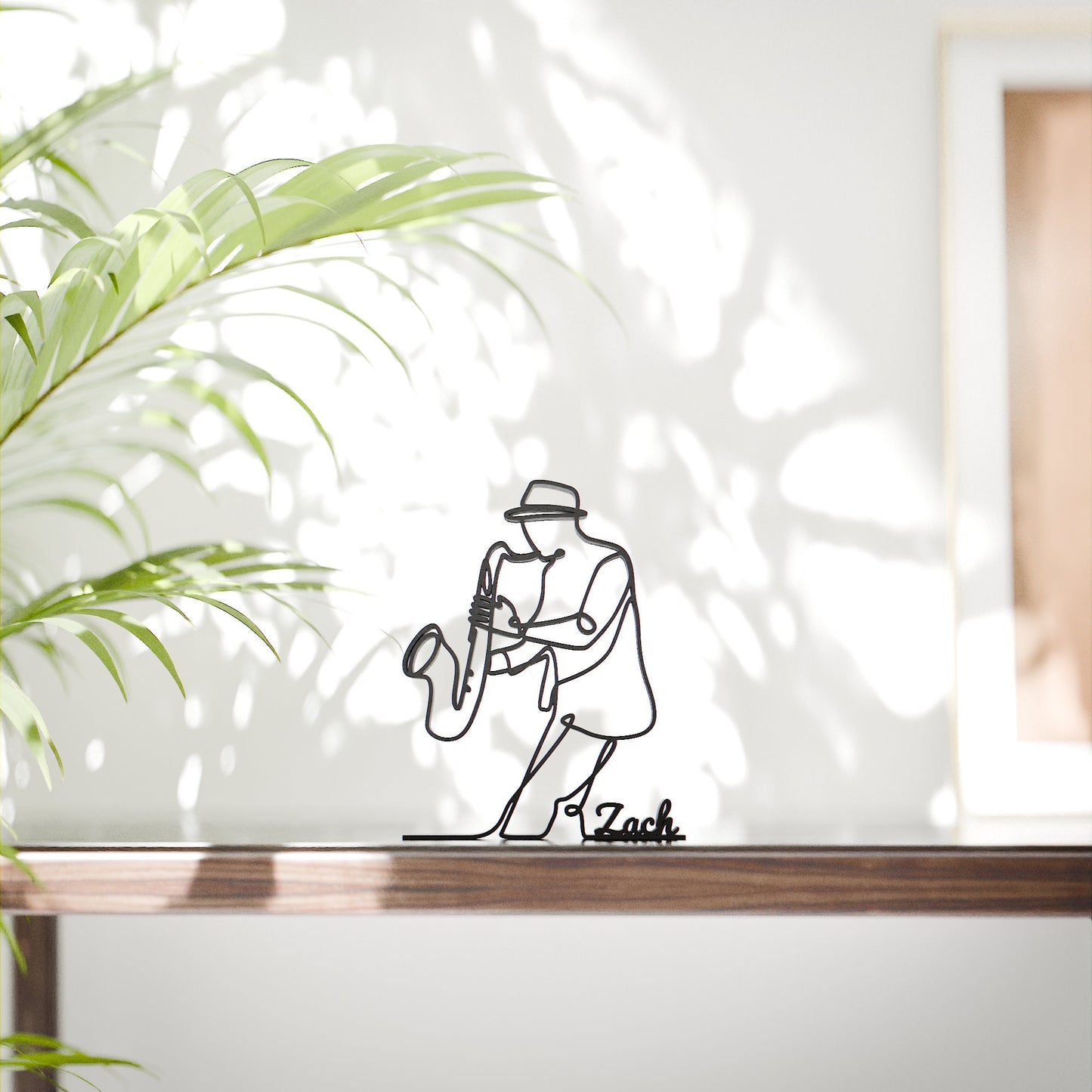 Saxophonist - Customized Line Art Figure