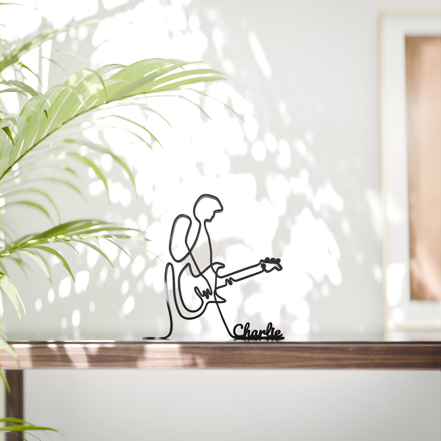 Electric Guitarist - Customized Line Art Figure