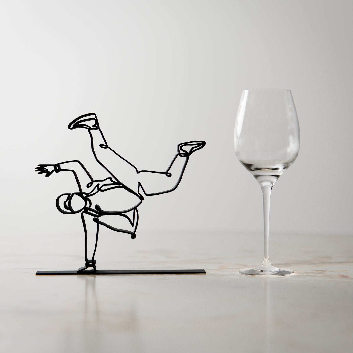 Hip Hop Dancer - Customized Line Art Figure