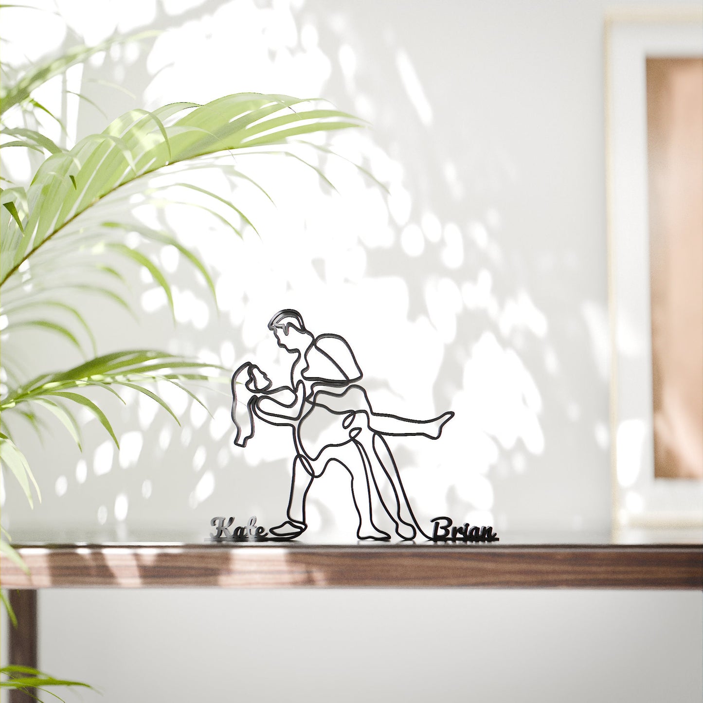 Dancing Couple - Customized Line Art Figure