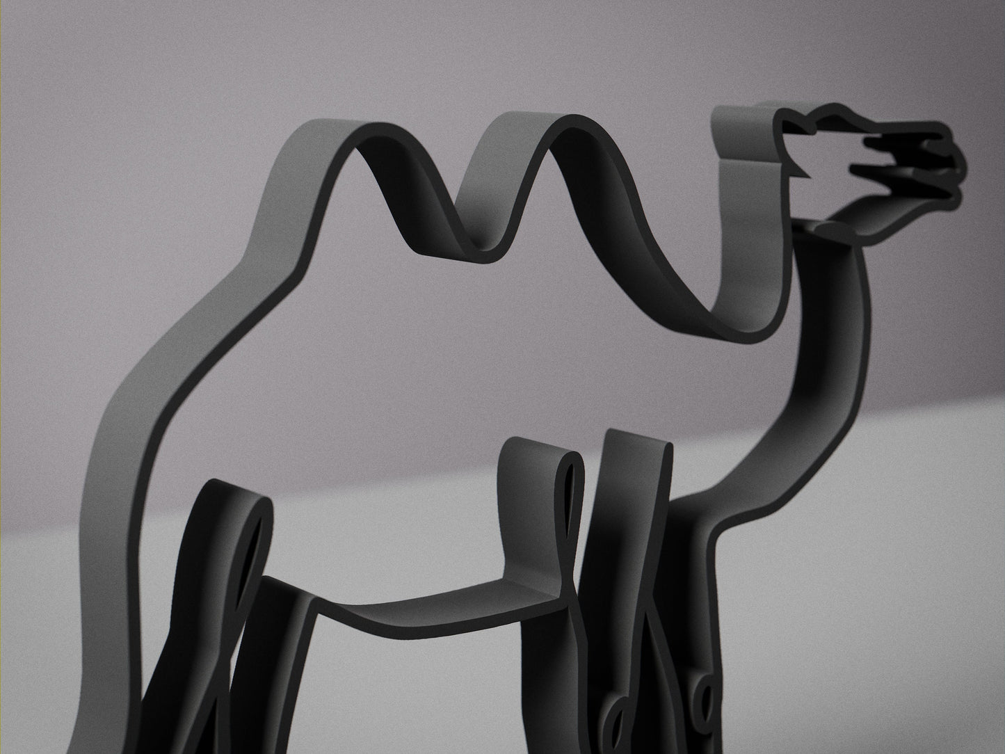 Camel - Customized Line Art Figure