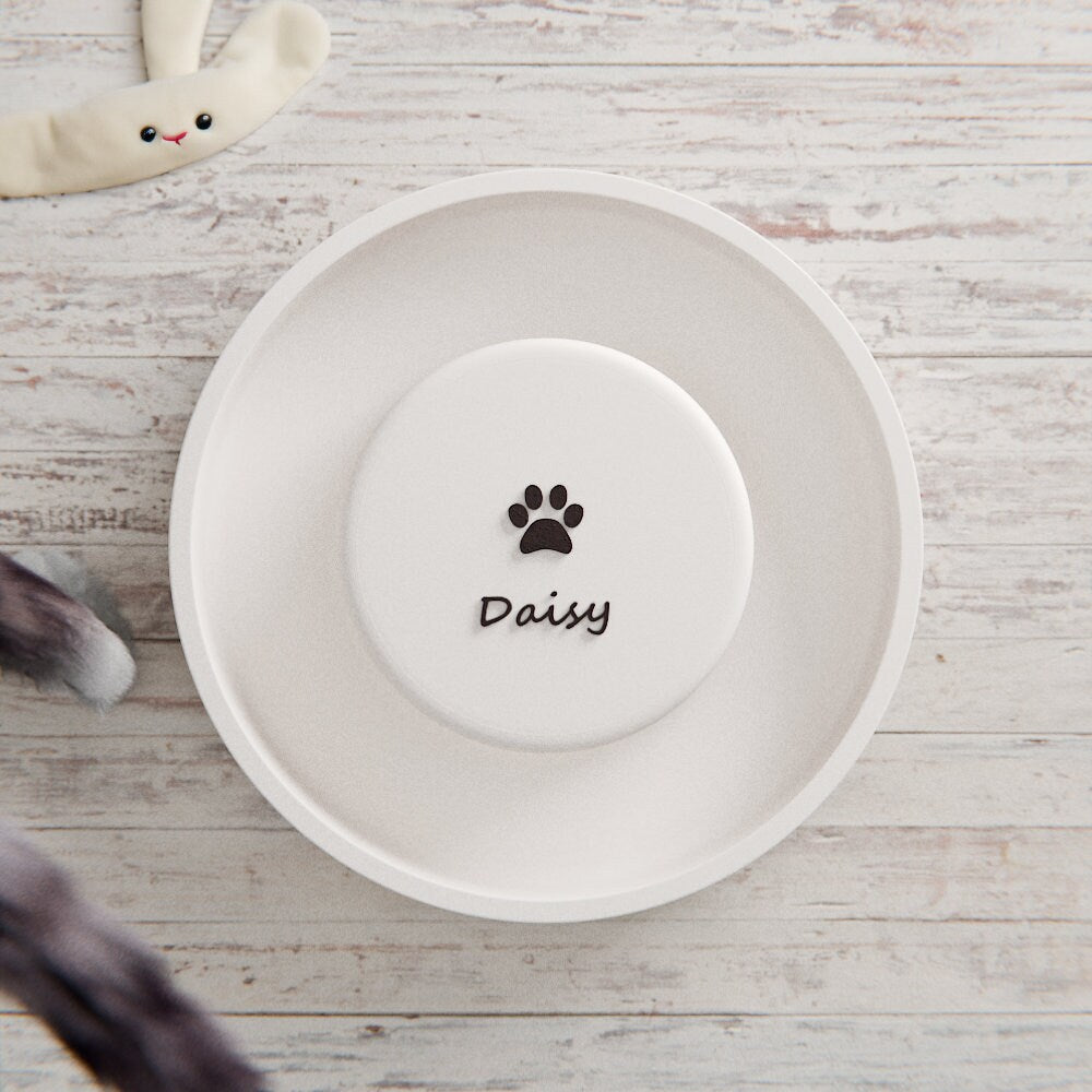 Customized Cat/Dog Bowl, 3D Printed Gift, Minimalist Pet Feeder, Personalized Pet Feeder, Minimalist