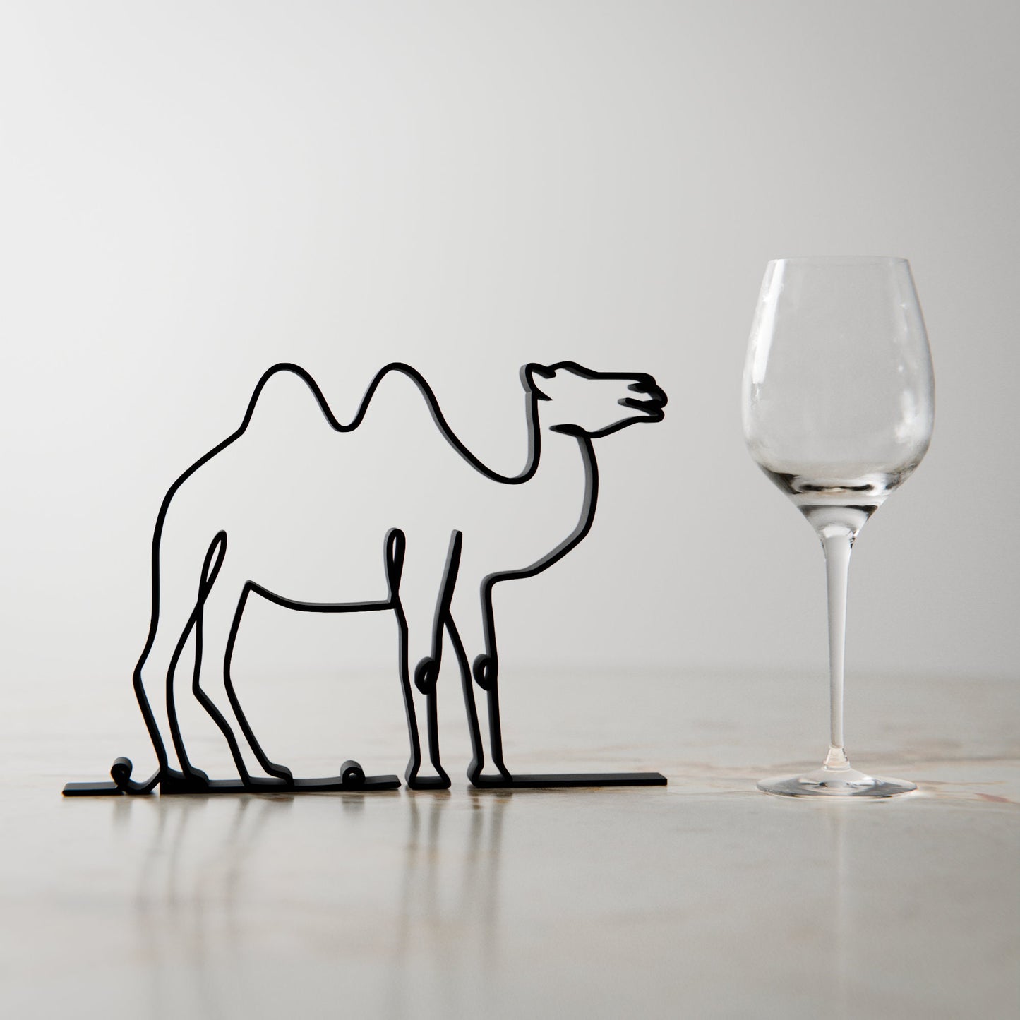Camel - Customized Line Art Figure