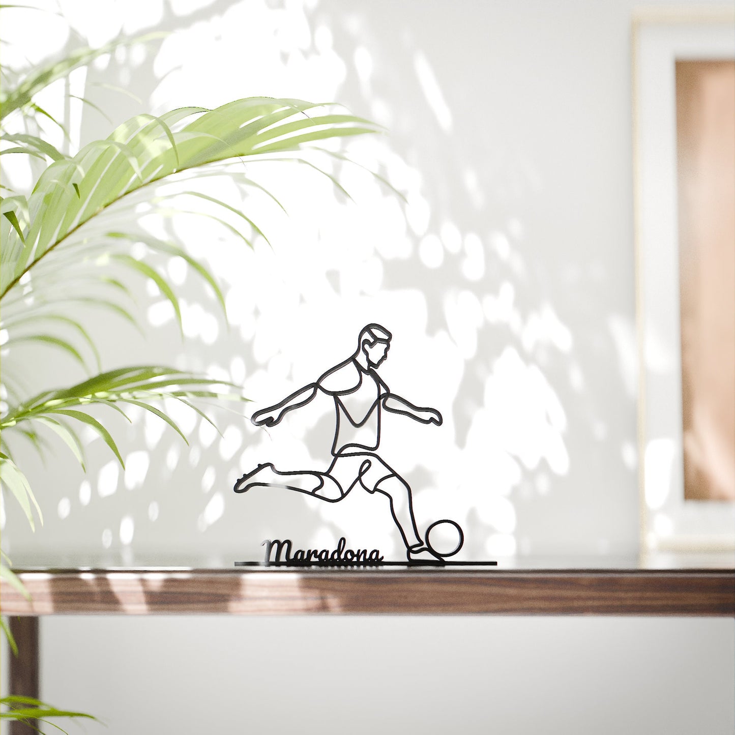 Soccer Player - Customized Line Art Figure