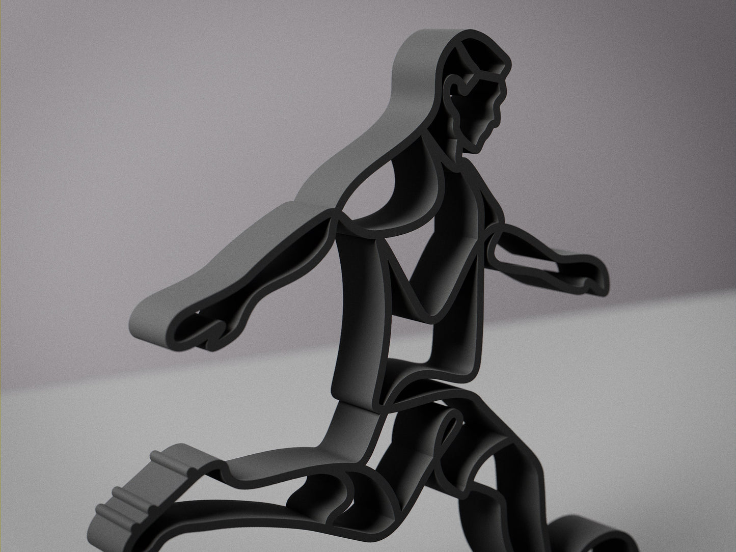 Soccer Player - Customized Line Art Figure