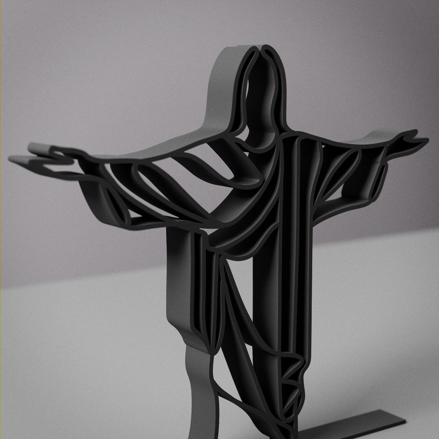 Christ the Redeemer - Customized Line Art Figure