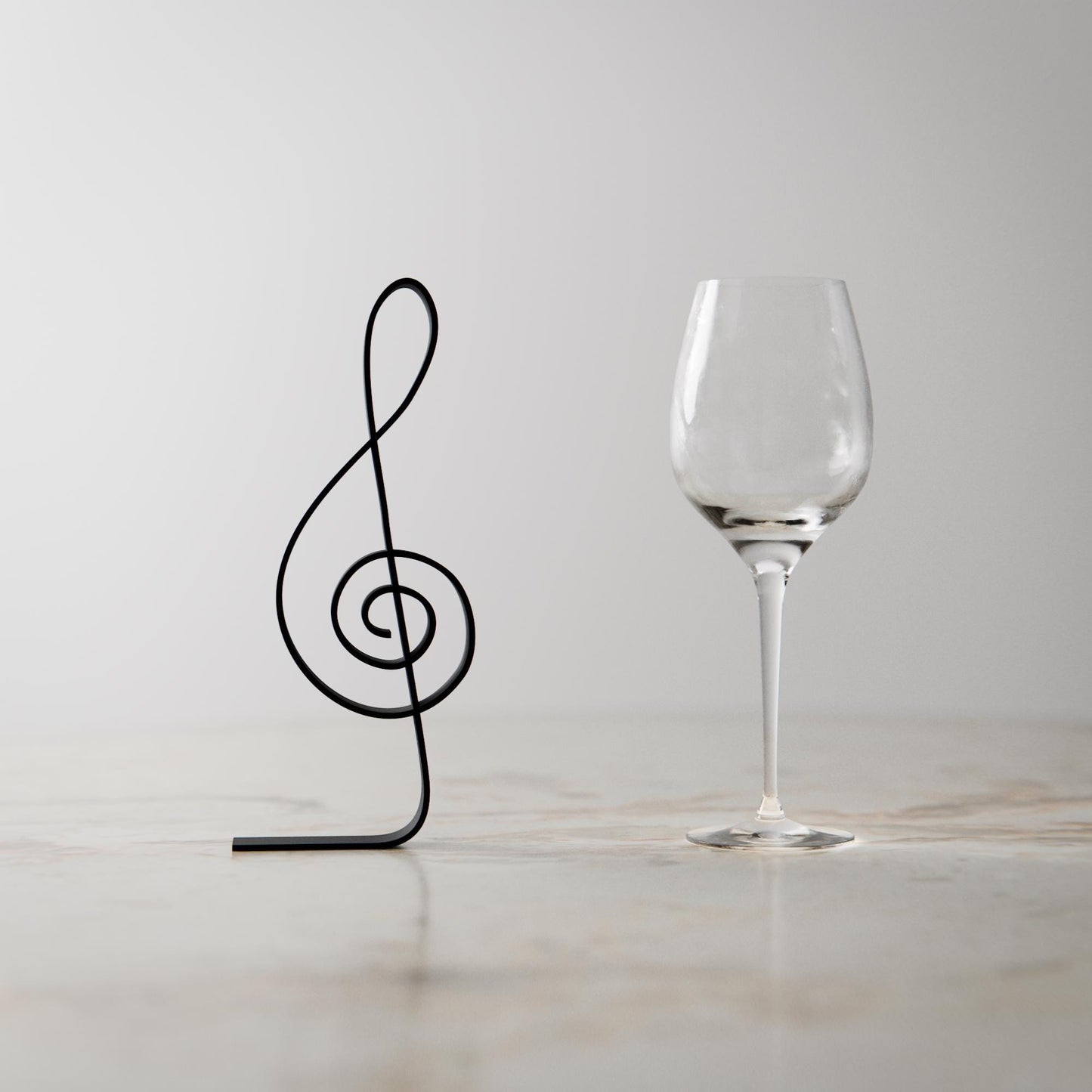 Treble Clef - Customized Line Art Figure