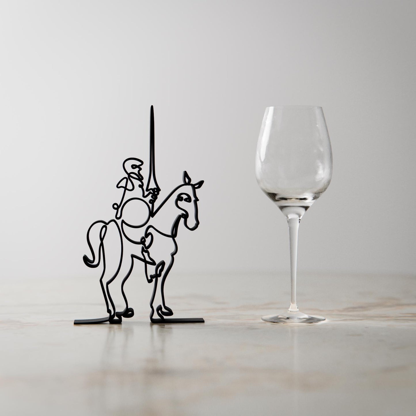 Don Quijote - Customized Line Art Figure