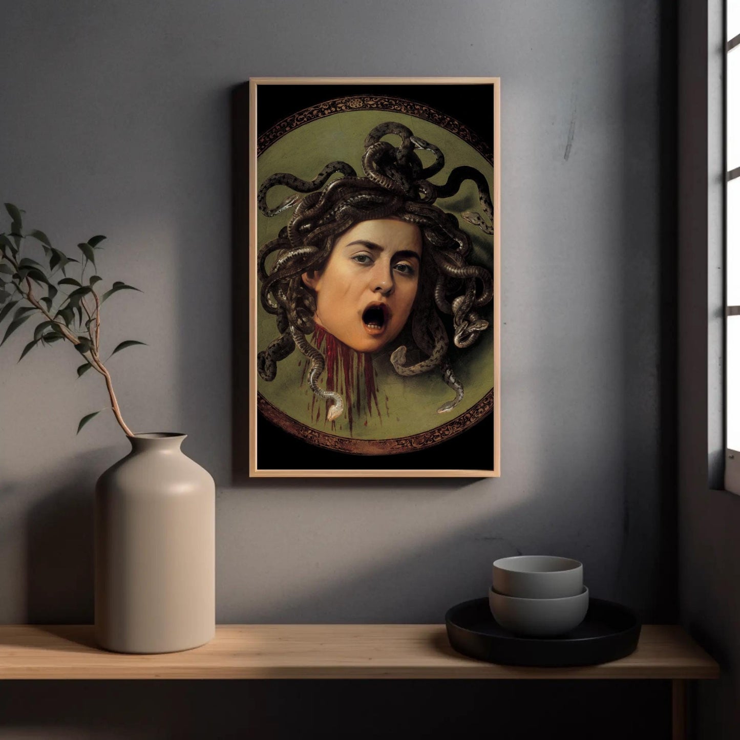 Customized Medusa Head Portrait from Photo, Turn Me Into Medusa | Custom Portrait Gift | Halloween Gift | Digital Download