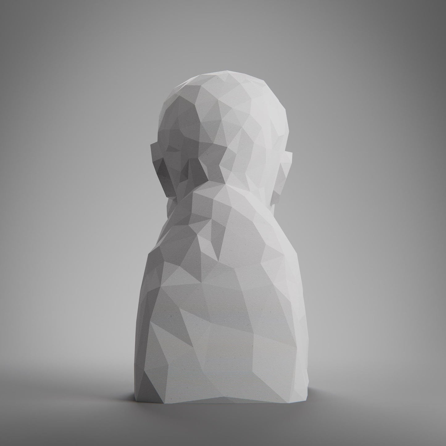 Zeno, Low Poly Bust, Greek Stoic Philosopher Sculpture, Stoic Sculpture, 3D Printed Gift, Home Decor, Office Decor