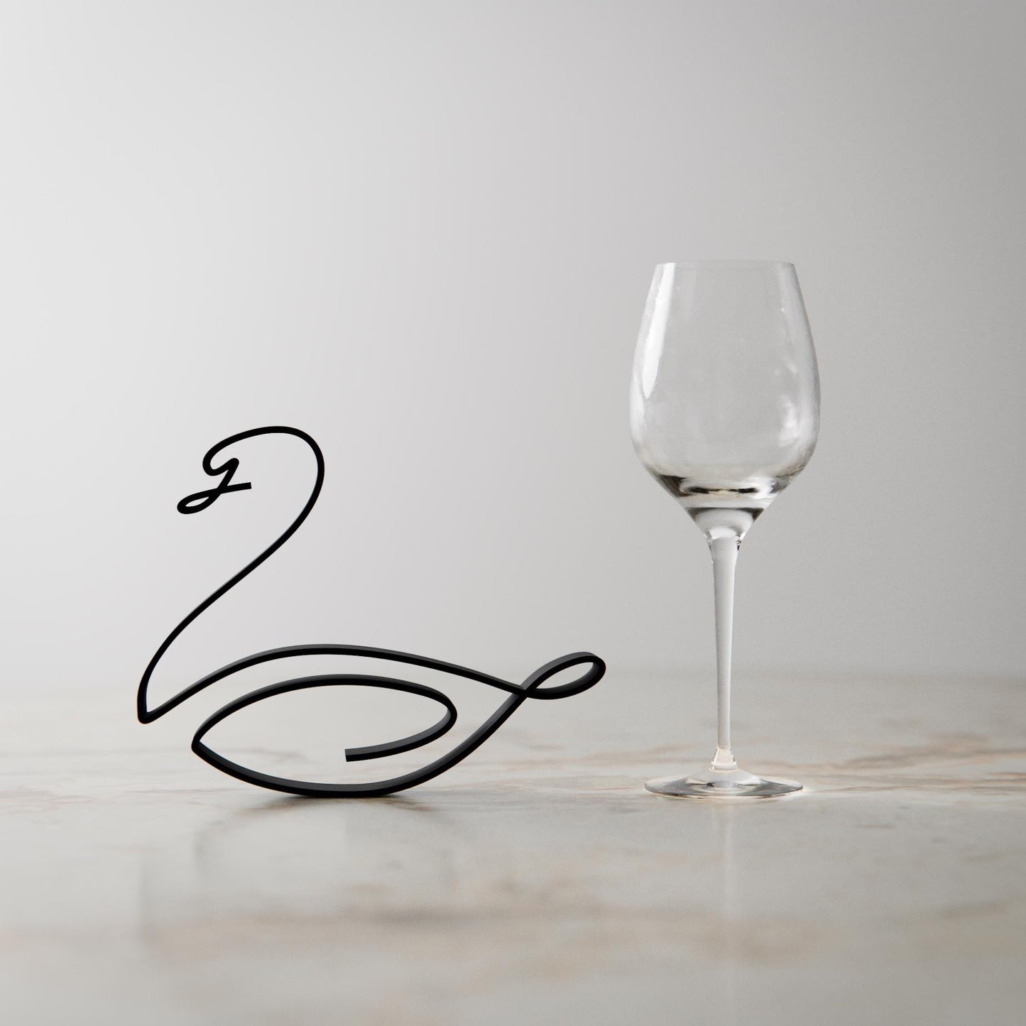 Swan - Line Art Figure