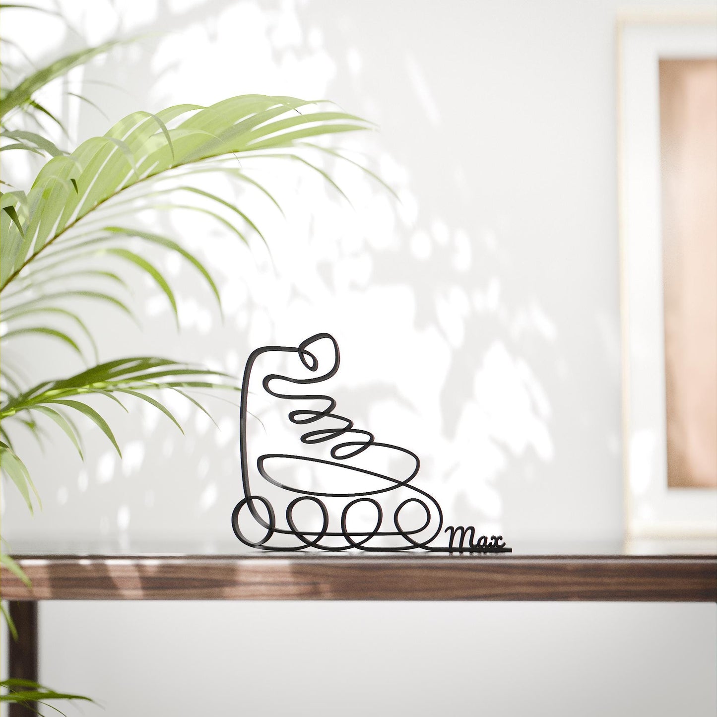 Roller Skater - Customized Line Art Figure