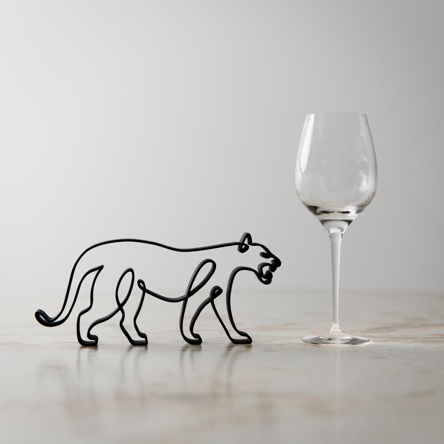 Tiger - Line Art Figure