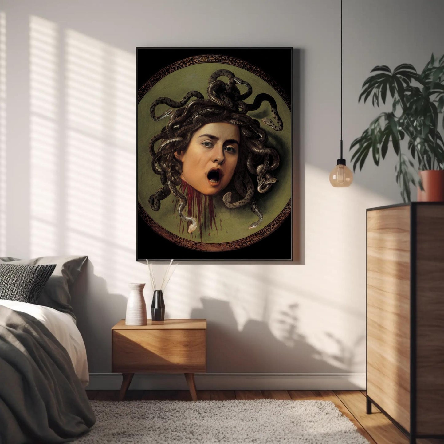 Customized Medusa Head Portrait from Photo, Turn Me Into Medusa | Custom Portrait Gift | Halloween Gift | Digital Download