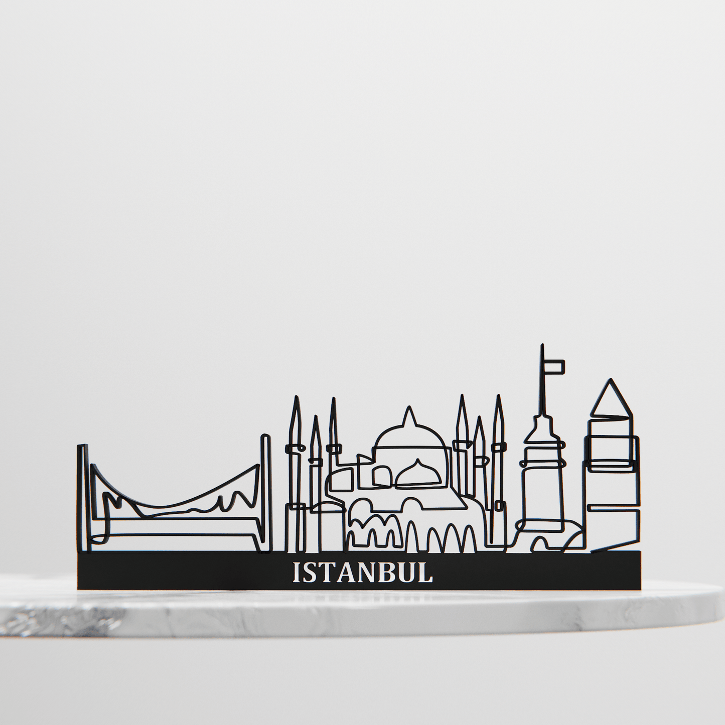 Anatolian Gift BoxIstanbul Cityscape - Line Art Figure