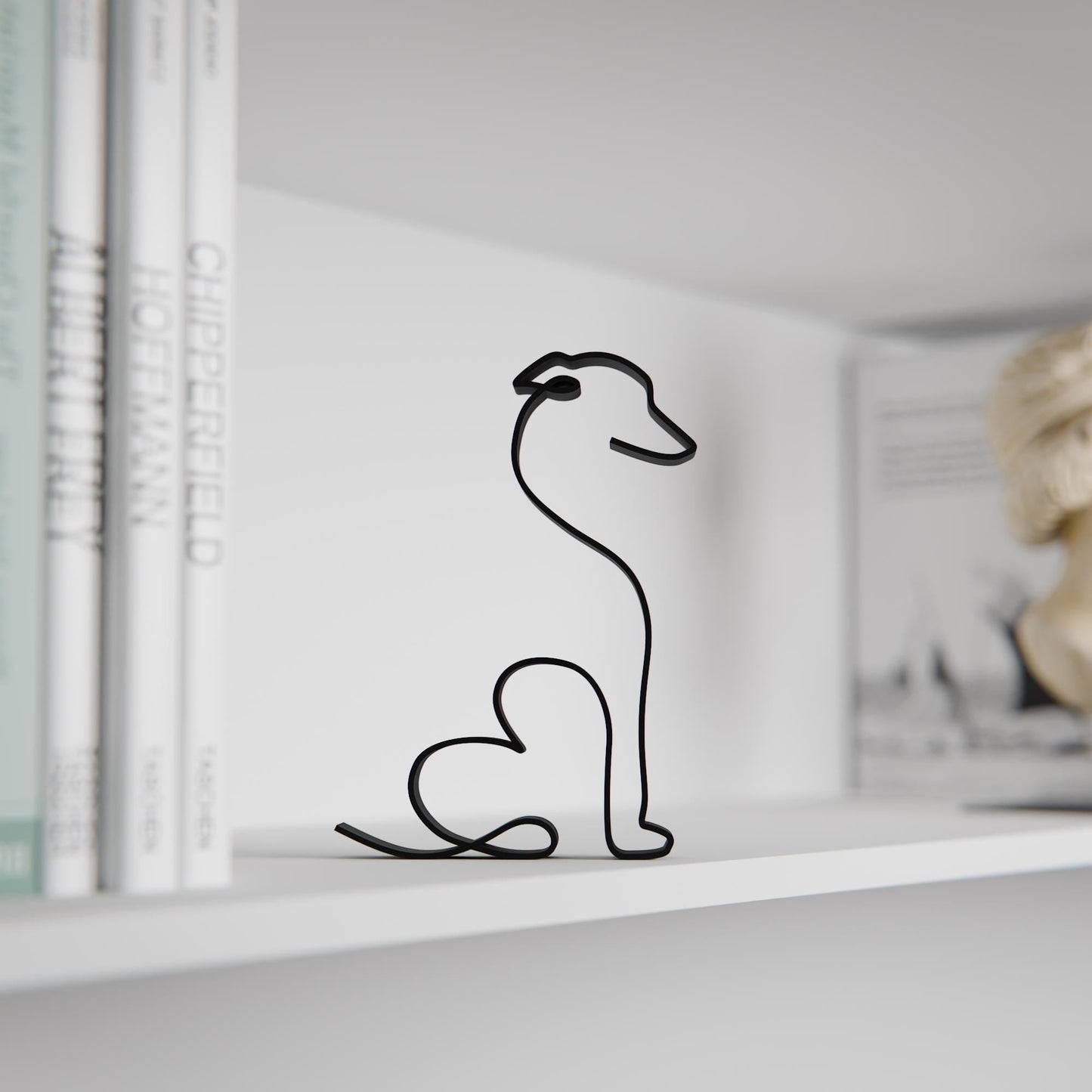 Anatolian Gift BoxItalian Greyhound Dog 32 - Line Art Figure