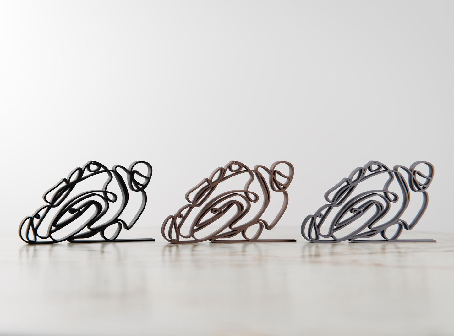 Anatolian Gift BoxMotorbiker - Customized Line Art Figure