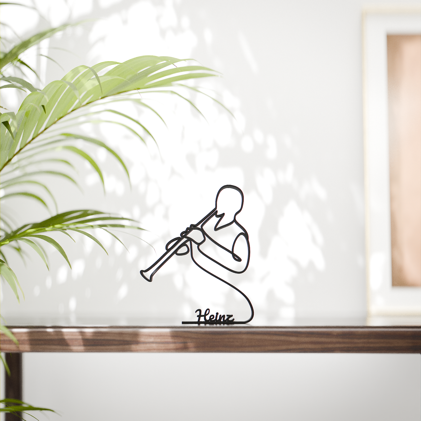 Oboe Player - Customized Line Art Figure